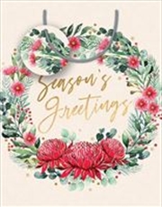 Buy Gift Bag Med Christmas Aus Wreath