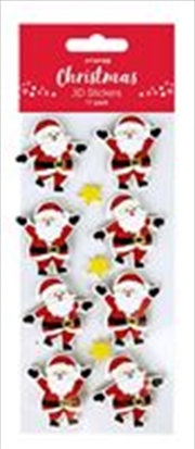Buy Christmas 3D Stickers 11Pk (SENT AT RANDOM)