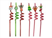 Buy Christmas Straws 3Pk
