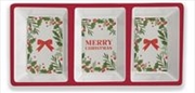 Buy Christmas Melamine 3 Section Tray Traditional