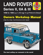 Buy Land Rover Series Ii, Iia & Iii Petrol & Diesel Se : 58-85