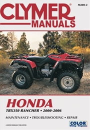 Buy Honda Trx350 Rancher Series Atv (2000-2006) Service Repair Manual