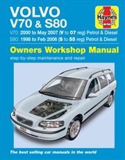 Buy Volvo V70 / S80 Petrol & Diesel (98 - 07) Haynes Repair Manual