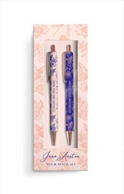 Buy Jane Austen: Floral Pencil And Pen Set