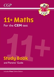 Buy 11+ Cem Maths Study Book (With Parents’ Guide & Online Edition)