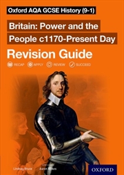 Buy Oxford Aqa Gcse History (9-1): Britain: Power And The People C1170-Present Day Revision Guide