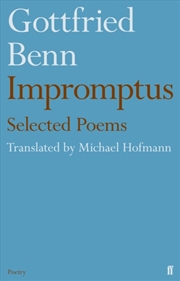 Buy Gottfried Benn - Impromptus