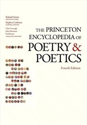 Buy The Princeton Encyclopedia Of Poetry And Poetics : Fourth Edition