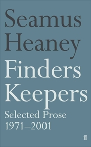 Buy Finders Keepers : Selected Prose 1971 - 2001