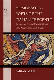 Buy Homoerotic Poets Of The Italian Trecento