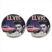Buy Elvis Car Coasters Set Of 2 - Pink Caddy