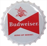 Buy Budweiser Bottle Top Tin Sign 38.1 Cm