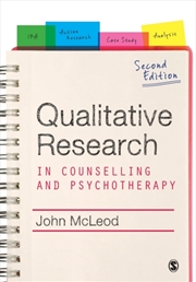 Buy Qualitative Research In Counselling And Psychotherapy
