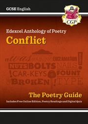 Buy Gcse English Edexcel Poetry Guide - Conflict Anthology Includes Online Edition, Audio & Quizzes