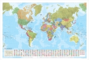 Buy World Political Marco Polo Wall Map With Flags