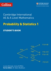 Buy Cambridge International As & A Level Mathematics Probability And Statistics 1 Student’S Book
