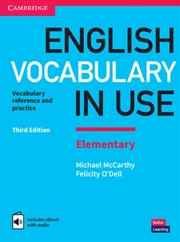 Buy English Vocabulary In Use Elementary Book With Answers And Enhanced Ebook : Vocabulary Reference And