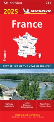 Buy France 2025 - Michelin National Map 721 : Map
