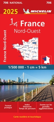 Buy Northwestern France 2025 - Michelin National Map 706 : Map