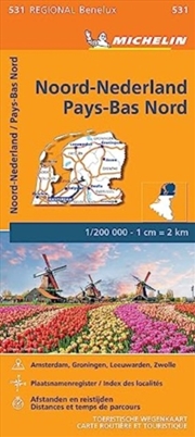 Buy Netherlands North - Michelin Regional Map 531
