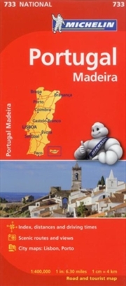 Buy Portugal & Madeira - Michelin National Map 733