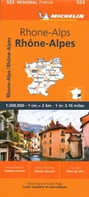 Buy Rhone-Alps - Michelin Regional Map 523