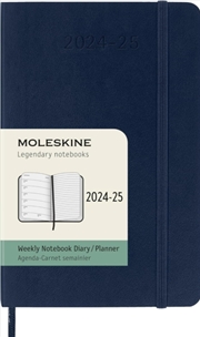 Buy Moleskine 2025 18-Month Weekly Pocket Softcover Notebook: Sapphire Blue