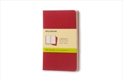 Buy Moleskine Plain Cahier - Red Cover (3 Set)