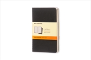 Buy Moleskine Ruled Cahier - Black Cover (3 Set)