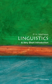Buy Linguistics : A Very Short Introduction