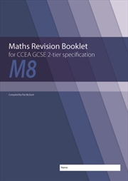 Buy Maths Revision Booklet M8 For Ccea Gcse 2-Tier Specification