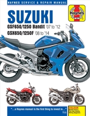 Buy Suzuki Gsf650/1250 Bandit & Gsx650/1250F (07-14) Haynes Repair Manual