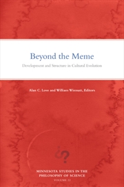 Buy Beyond The Meme : Development And Structure In Cultural Evolution