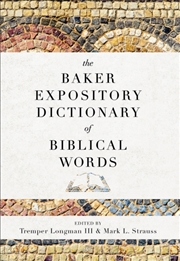 Buy The Baker Expository Dictionary Of Biblical Words