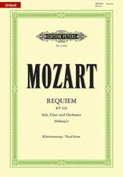 Buy Requiem In D Minor K626 (Vocal Score)