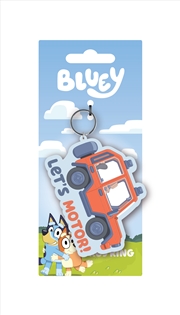 Buy Bluey - Lets Motor - PVC Keyring