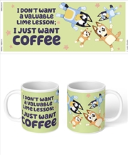 Buy Bluey - I Just Want Coffee - White Mug