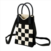 Buy ARTBOX - Checkerboard Mini Knit Bag Black