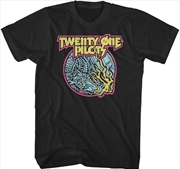 Buy Twenty One Pilots - Flame Dragon T-Shirt - Small Black