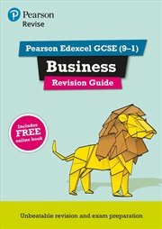 Buy Pearson REVISE Edexcel GCSE Business Revision Guide incl. online revision and quizzes - for 2026, 20