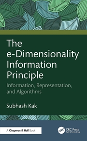 Buy The E-Dimensionality Information Principle