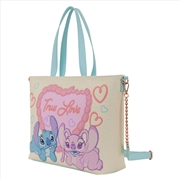 Buy Loungefly Lilo & Stitch - Stitch & Angel "True Love" Tote Bag