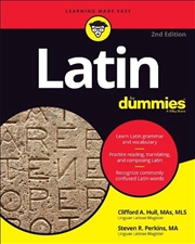 Buy Latin For Dummies