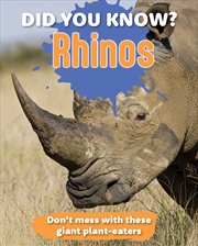 Buy Did You Know? Rhinos
