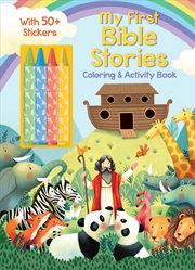 Buy My First Bible Stories Coloring & Activity Book With 4 Crayons And 50+ Stickers
