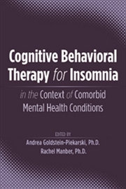 Buy Cognitive Behavioral Therapy For Insomnia In The Context Of Comorbid Mental Health Conditions