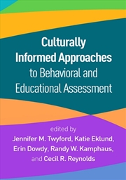 Buy Culturally Informed Approaches To Behavioral And Educational Assessment