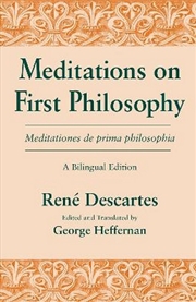 Buy Meditations On First Philosophy/ Meditationes De Prima Philosophia