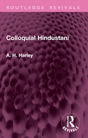Buy Colloquial Hindustani