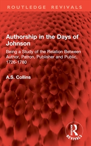 Buy Authorship in the Days of Johnson